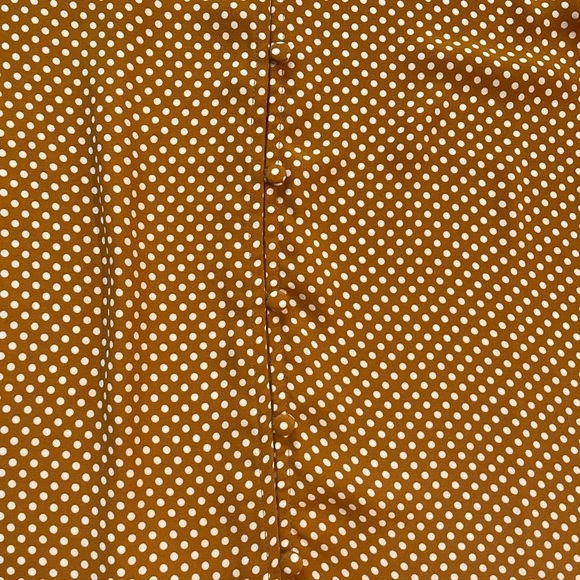 𝅺rachel Zoe Polka Dot Long Sleeve Button Up Blouse Size S - Picture 2 of 7
